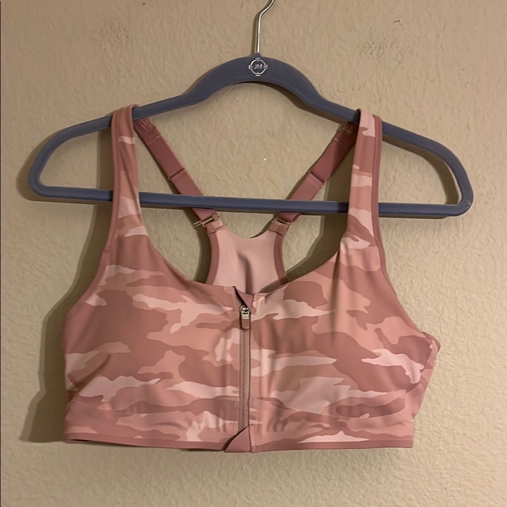 Athleta Pink Camo Sports Bra